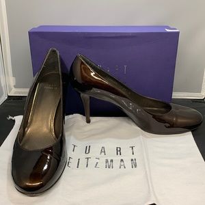 STUART WEITZMAN Brown Patent Leather Pumps (Hola Cafe Quasar KW39750) Size 11M